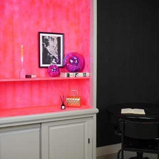 Weihnachtsdekoration – Weihnachtshänger – Discokugel – Schaumstoff – Rosa – 25 x 25 x 25 cm