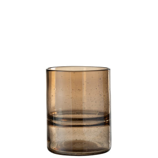 J-Line Glasvase Braun 19,5 cm – Moderne Design Blumenvase