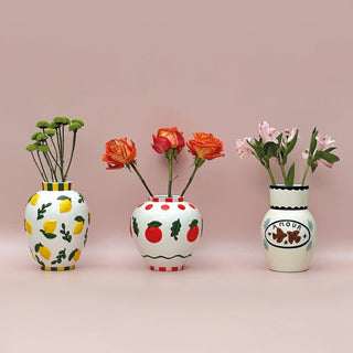 Zitronen‑Vase Ø16 H21 cm