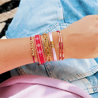 Bazou Edelstahl Armband – Verstellbares, farbenfrohes Armband für Armparty