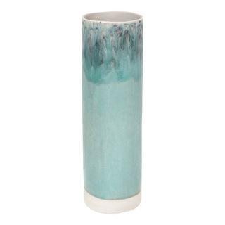 MADEIRA Zylindervase 30 cm Blau – Steingutvase Set of 2