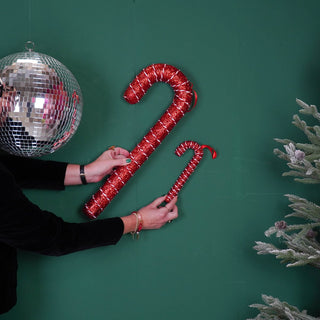 Weihnachtsdekoration – Zuckerstange – Schaumstoff – Rot – 52 cm