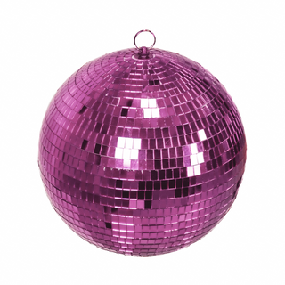 Weihnachtsdekoration – Weihnachtshänger – Discokugel – Schaumstoff – Rosa – 25 x 25 x 25 cm