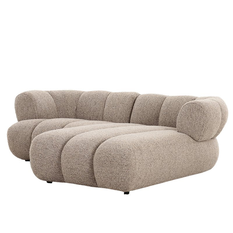 Sofa New York 2,5-Sitzer (rechte Lounge) Sand Boucle