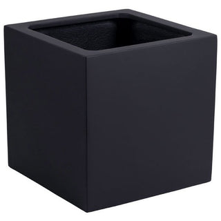 El Salvador Pflanzentopf Schwarz – Moderner Fiberstone Pflanztopf für Terrasse & Garten