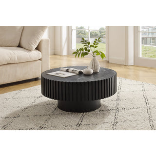 Couchtisch Ø 80 cm Schwarz