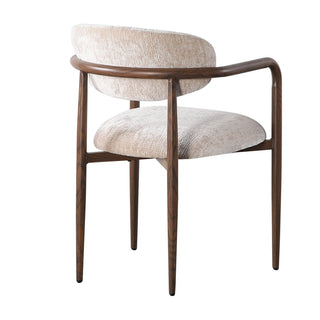 Pole to Pole Sake Chair Beige – Japandi Esszimmerstuhl mit Armlehne(2er-Set)