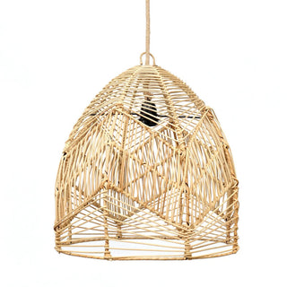 Handgefertigte Rattan-Hängeleuchte „Bayu“ | Boho Lampe von Bazar Bizar Living