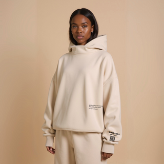 Hybrid Hoodie mit abnehmbarer Kapuze – Oversized Sweatshirt mit Statement Print | GOOD GIRL BAD HABITS