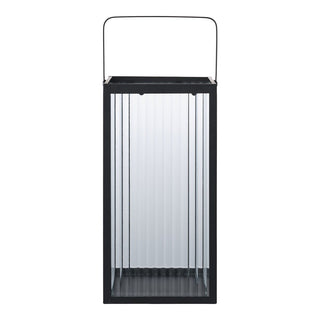 Almonte-Laterne Glas schwarz