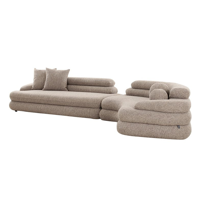 Sofa Cairo 6-Sitzer Sand Boucle