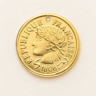 Charm „Münze“ Gold – Edelstahl-Anhänger für deinen Wish Keeper