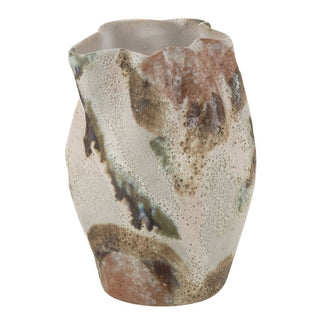 J -Line Vase Moon Round - Keramik - Mix - 19 cm hoch