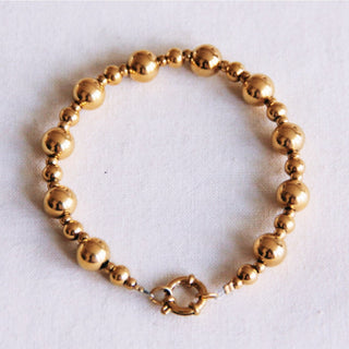 Pearl Mix Perlenarmband Edelstahl – Modernes Damenarmband mit Kugelperlen