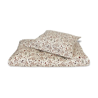 Nuuroo Bera Bio-Bettwäsche Junior 100x140 – Koala-Blume – Baumwollsatin mit Reißverschluss