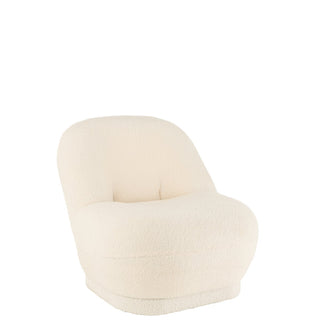 J-Line Zetel Teddy Bouclé – Samt – Weiß