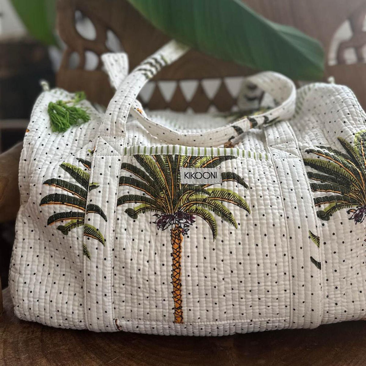 handgemachte Baumwolltasche "Palms"