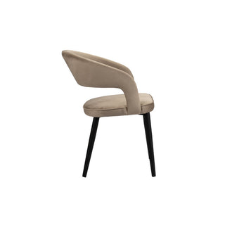 Pole to Pole Tusk Chair – Moderner Polsterstuhl mit Metallgestell (2er-Set)