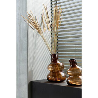 J-Line Flaschenvase Braun 27 cm – Glasvase Klein