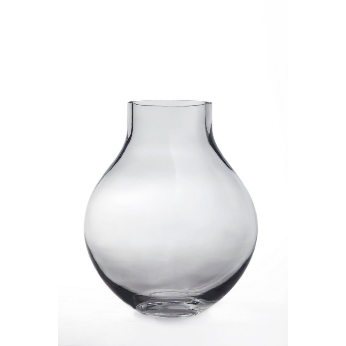 Vase XL - bauchig 36cm - 9mm dickes Glas - Transparent