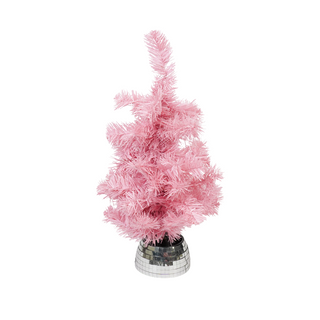 Künstlicher Baum – Weihnachtsbaum – LED-Licht – Batterie – Rosa – 50 cm