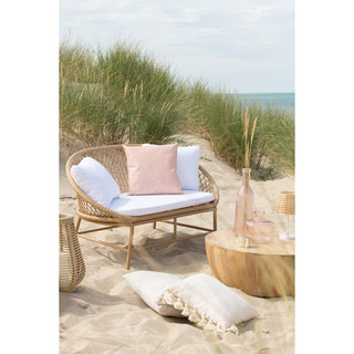 J-Line Dekokissen Beige 48 cm – Luxuriöses Baumwollkissen mit modernem Design