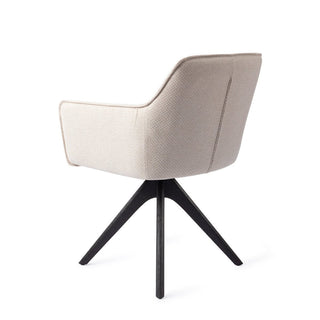 Jesper Home Hofu Esszimmerstuhl mit Eichenholzgestell – moderner Polsterstuhl Grau & Beige