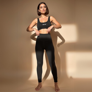 GOOD GIRL BAD HABITS High-Waist Leggings & Jogginghosen – Blickdicht, Dehnbar & Stylisher „Bad Habits“ Print