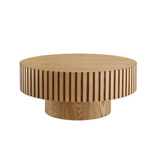Couchtisch Ø 80 cm Natur