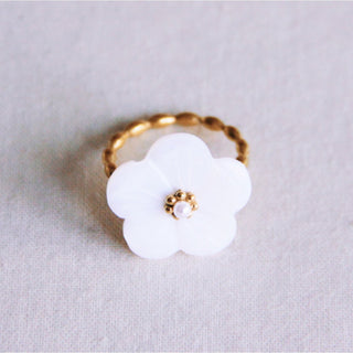 Statement Ring Gold Edelstahl – Damenring Größe 7, wasserfest & kombinierbar