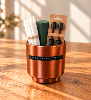 Adventskranz to Go – DIY-Grundset Bronze