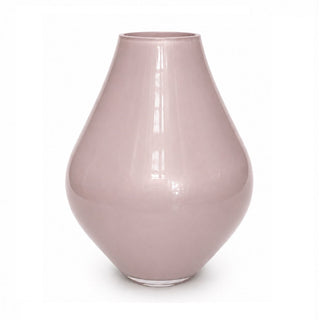 Glasvase Lesse Metallic Pastellrosa – Mundgeblasene Vase mit Metallic-Finish | Vase The World