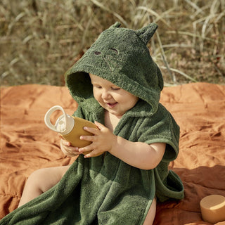 Nuuroo Kinderponcho „Koala – Tea Leaf“ aus 100 % Bio-Baumwolle – weich, saugstark & tierisch süß