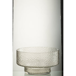 J-Line Vase Low Betty – Transparente Glasvase 28 cm