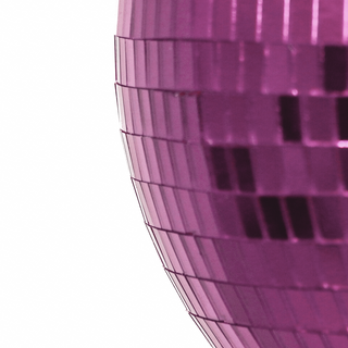 Weihnachtsdekoration – Weihnachtshänger – Discokugel – Schaumstoff – Rosa – 25 x 25 x 25 cm