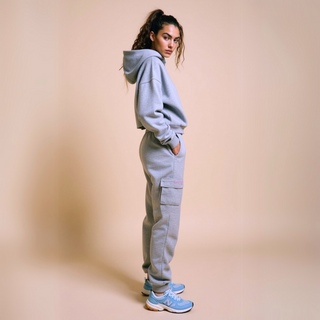 Cropped Oversized Hoodie im Boxy Fit – Statement Sweatshirt aus Bio-Baumwolle | GOOD GIRL BAD HABITS