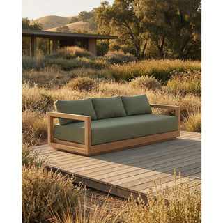 Das Umalas Dreisitzer-Sofa – Outdoor – Grüne Alge