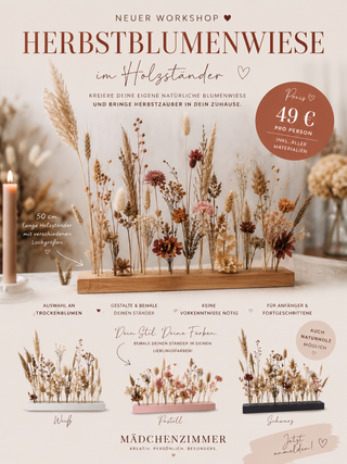 Kreativ-Workshop | Blumenwiese im Holzständer