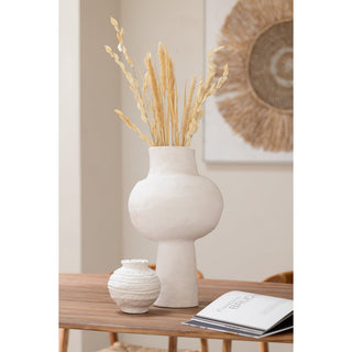 Pflanztopf Weiß aus Papier – Großer Deko-Blumentopf für Pflanzen & Blumen Ø30 cm