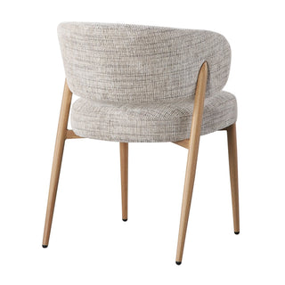 Pole to Pole Fuji Chair Beige – moderner Japandi Esszimmerstuhl mit Armlehne (2er-Set)