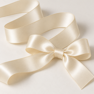 Satinband Creme – 40 mm | Meterware