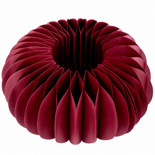 Papierkranz Mono Bordeaux – Wabenkranz Ø 30 oder 45 cm