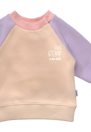 Mini Sweatshirt “6 am Club” Multicolor