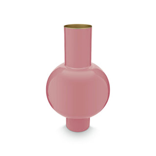 Pip Studio Metallvase, mittelrosa, 24 x 40 cm