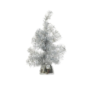 Künstlicher Baum – Weihnachtsbaum – LED-Licht – Batterie – Silber – 50 cm