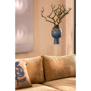Mica Decorations – Helma Vase aus Keramik in Blau (H 38 x Ø 21,5 cm)
