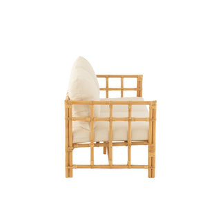 J-Line Rattan Lounge Sitz Braun – Stilvolles Design-Sitzmöbel aus Rattan für modernes Wohnen