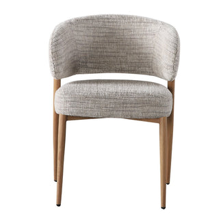 Pole to Pole Fuji Chair Beige – moderner Japandi Esszimmerstuhl mit Armlehne (2er-Set)