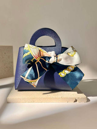 Mini-Geschenktasche Eleganz Marineblau