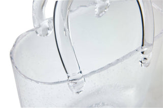 Handtaschen Vase aus Glas Transparent – Moderne Dekovase Nora 28 cm